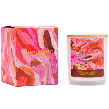 Frankie Gusti - Artist Series Candle - Sweet Santal + Gardenia - Erin Reinboth