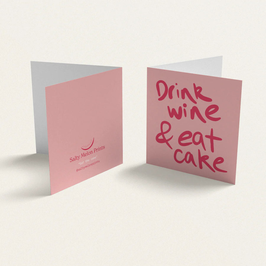 Salty Melon Prints - Eat Cake - Mini Card