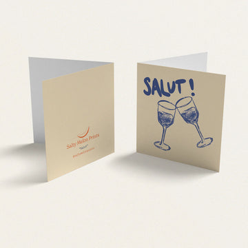 Salty Melon Prints - Salut - Mini Card