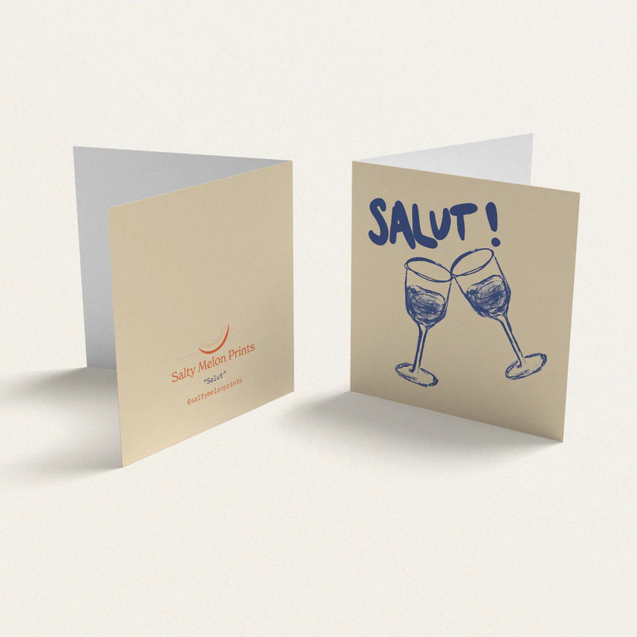 Salty Melon Prints - Salut - Mini Card