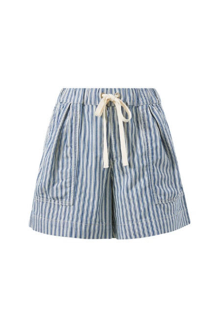 Ceres Life - Relaxed Everyday Short - Lagoon Blue Stripe