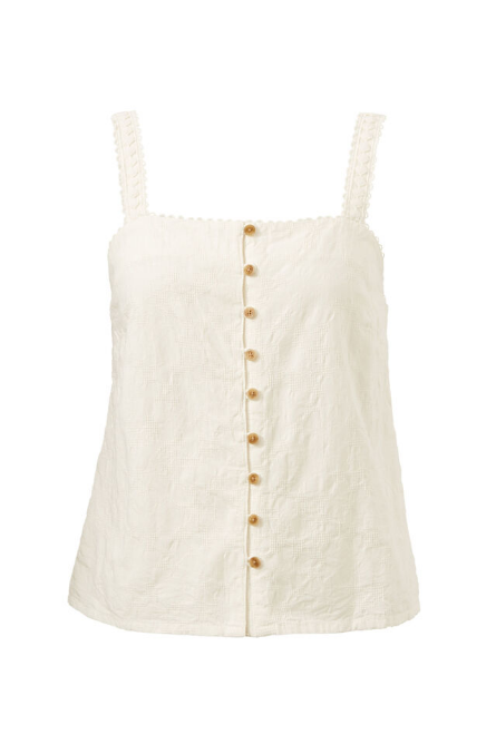 Ceres Life - Folk Top - White