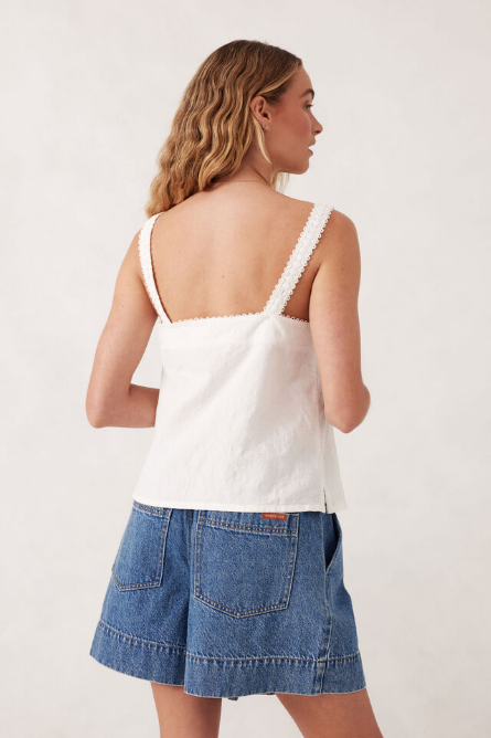 Ceres Life - Folk Top - White