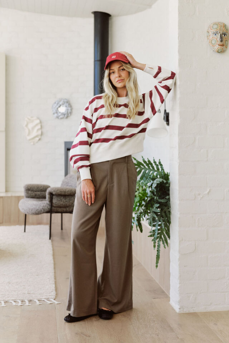 Ceres Life - Pleat Pant - Deep Moss Suiting