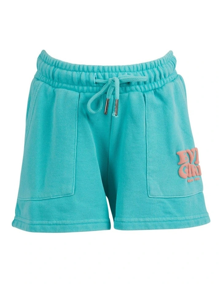 Eve Girl - Aths Fleece Short - Teal - Kids Size - 8-14