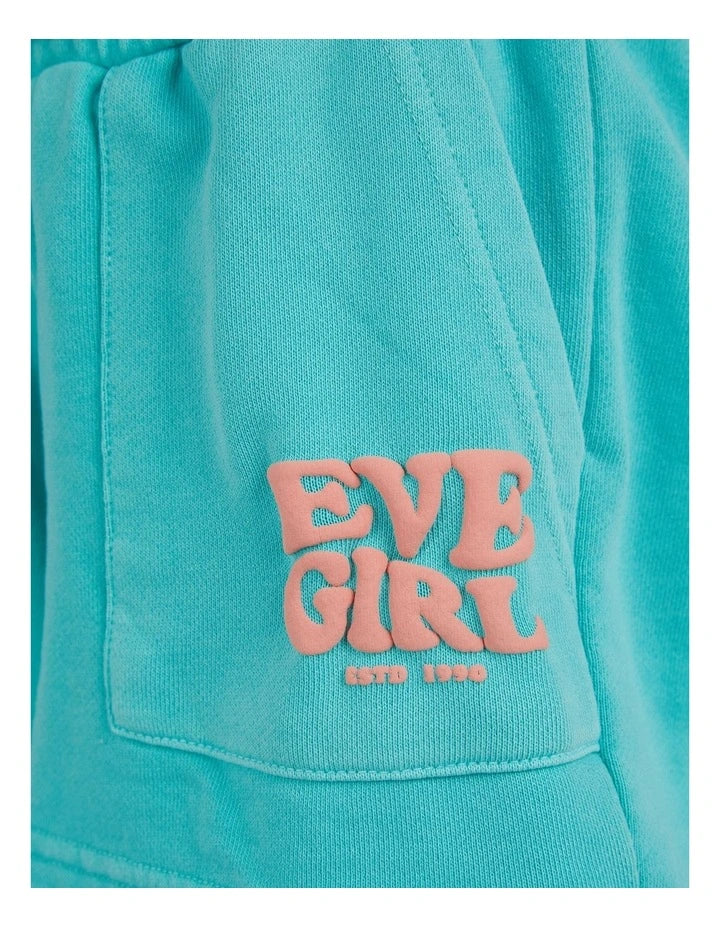 Eve Girl - Aths Fleece Short - Teal - Kids Size - 8-14