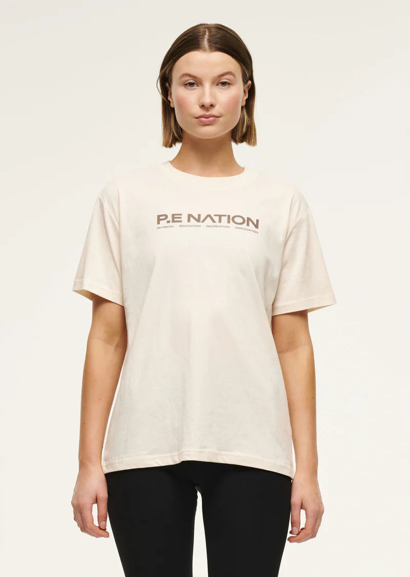 P.E Nation - Aero SS Tee - Whisper White/Fossil