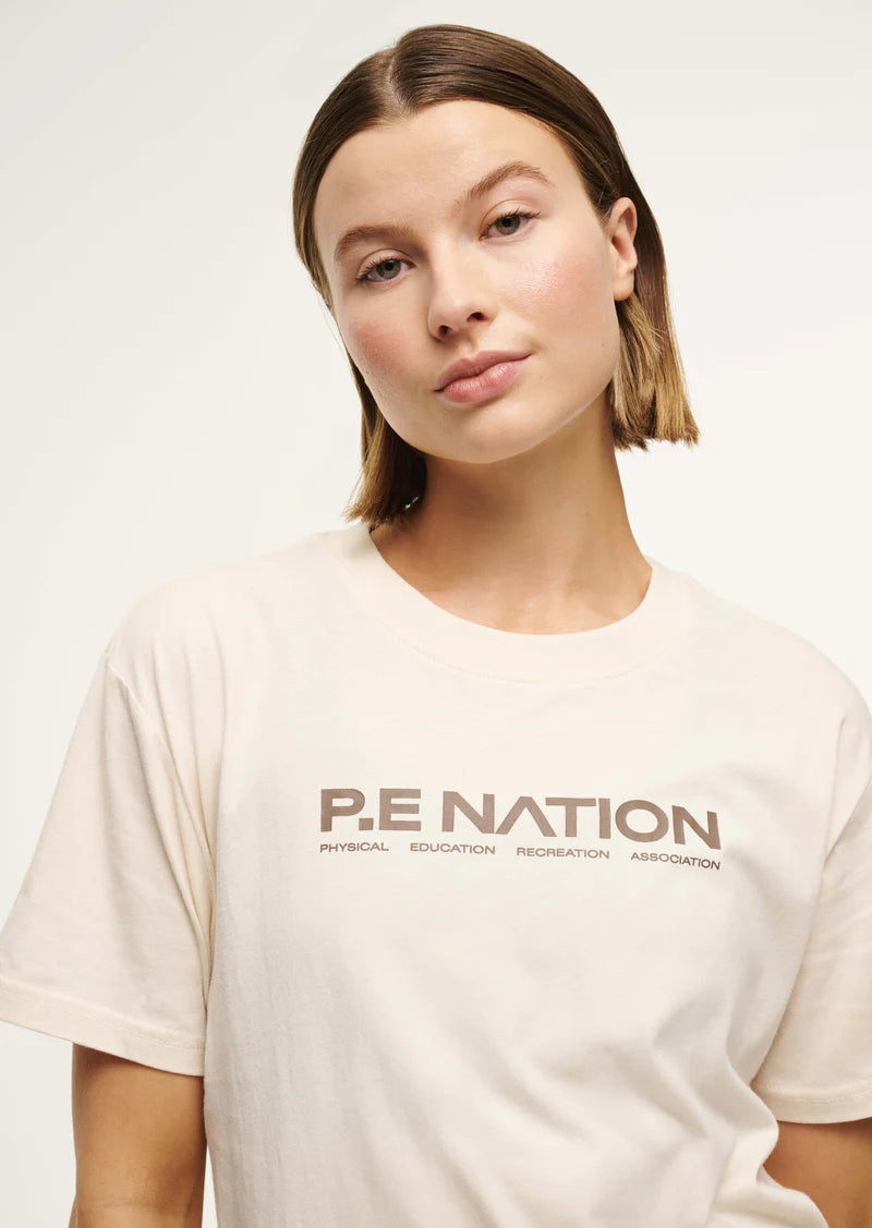 P.E Nation - Aero SS Tee - Whisper White/Fossil