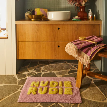 Sage & Clare - Tula Nudie Bath Mat Mini - Mauve