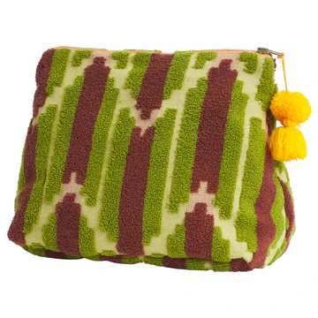 Sage & Clare - Nisha Terry Pouch - Palm - Extra Large