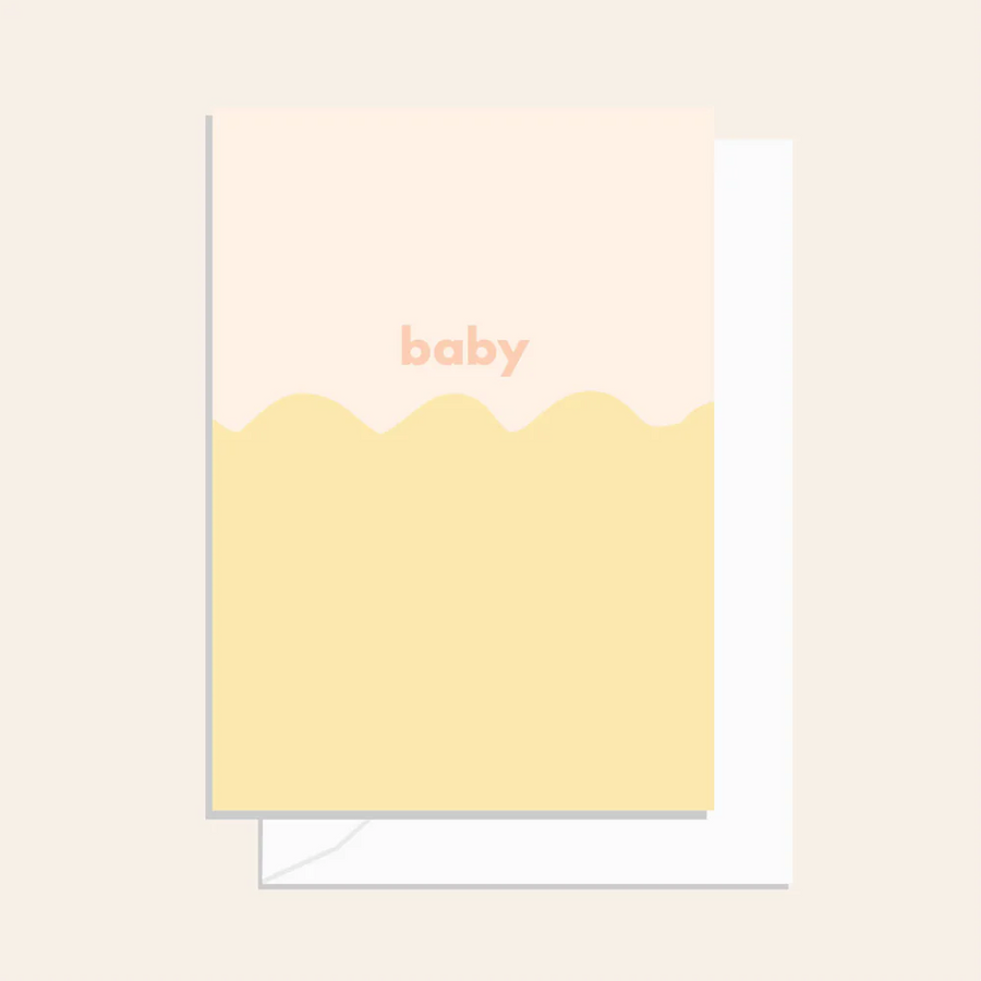 Elm Paper - Wavy Baby Sand - Card