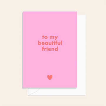 Elm Paper - Beautiful Friend Heart - Card