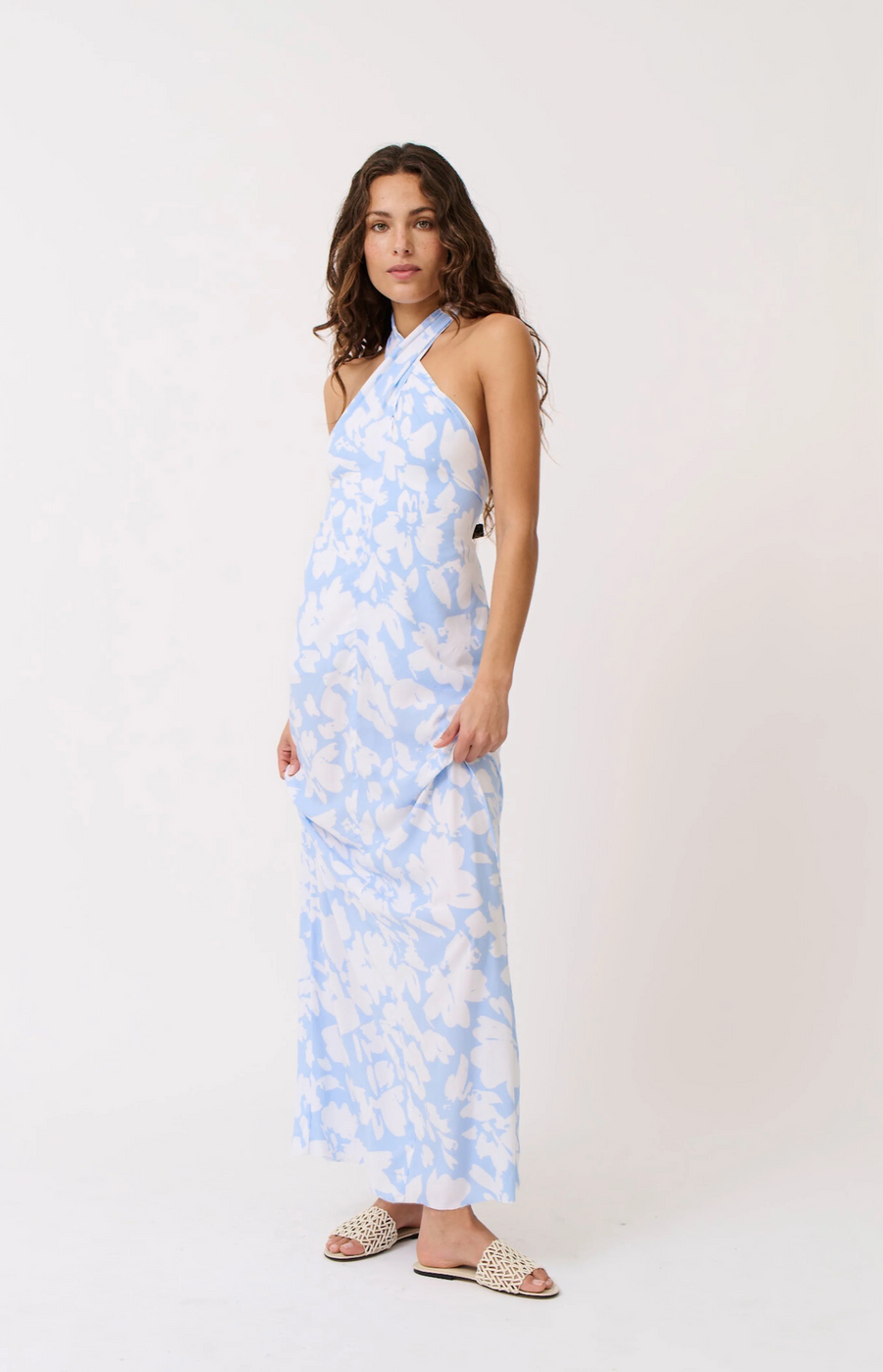 Cartel & Willow - Sabrina Halter Dress - Floral Mist