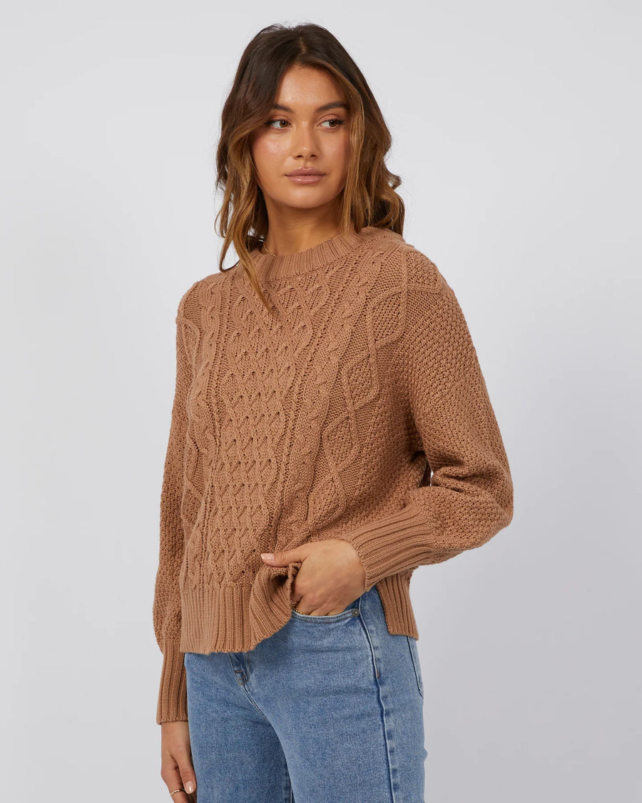 All About Eve - RUE KNIT SWEATER TAN