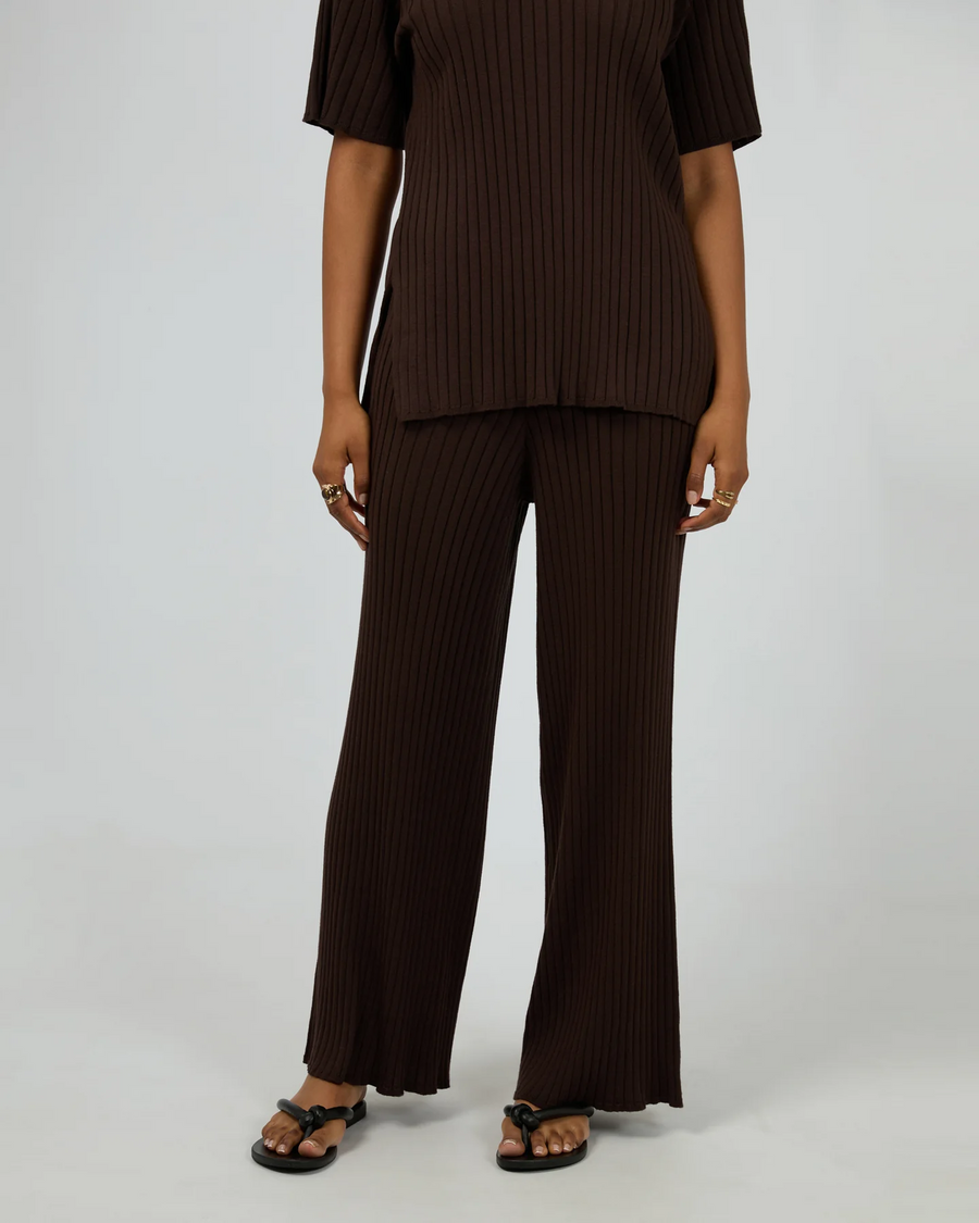 All About Eve - Bianca Knit Pant - Brown