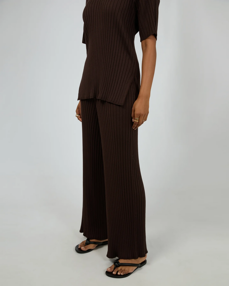 All About Eve - Bianca Knit Pant - Brown