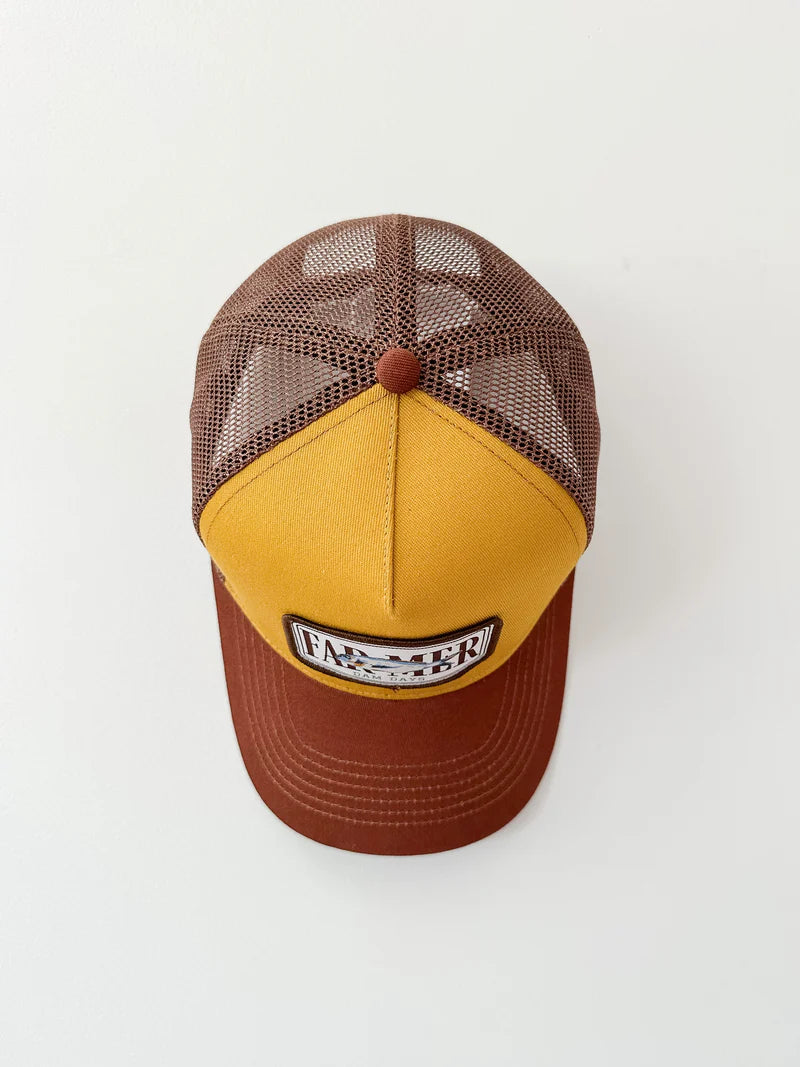 Whitney Spicer Art - Dam Days Trucker Cap - Mustard