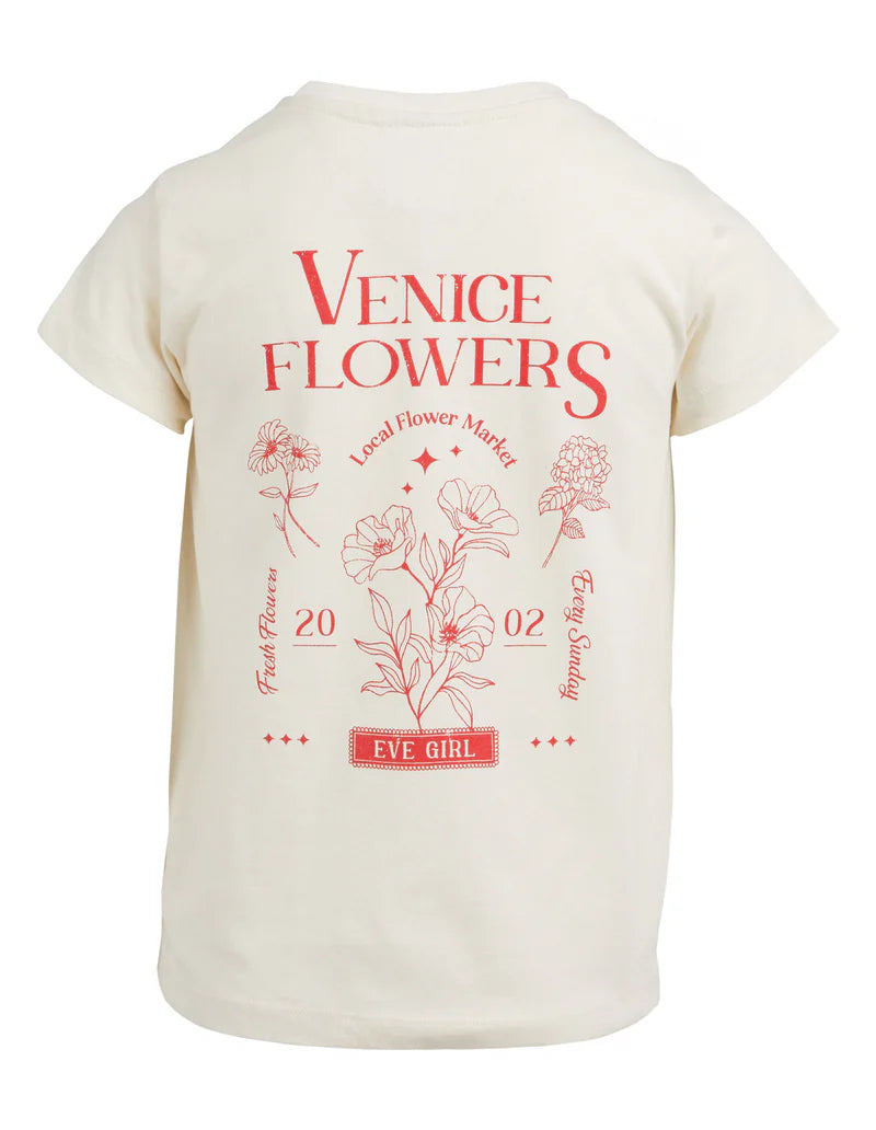 Eve Girl - Venice Tee - Vintage White - Kids Size 8-14