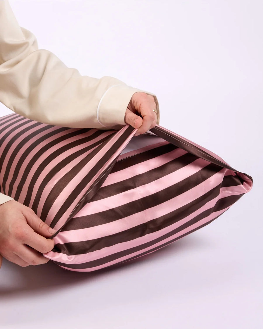 Hommey. - Silk Pillowcase - Rocky Road Stripes - Standard