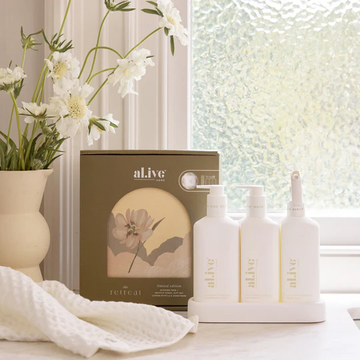 Al.ive Body - Kitchen Trio & Towel Gift Set - Lemon Myrtle & Honeydew