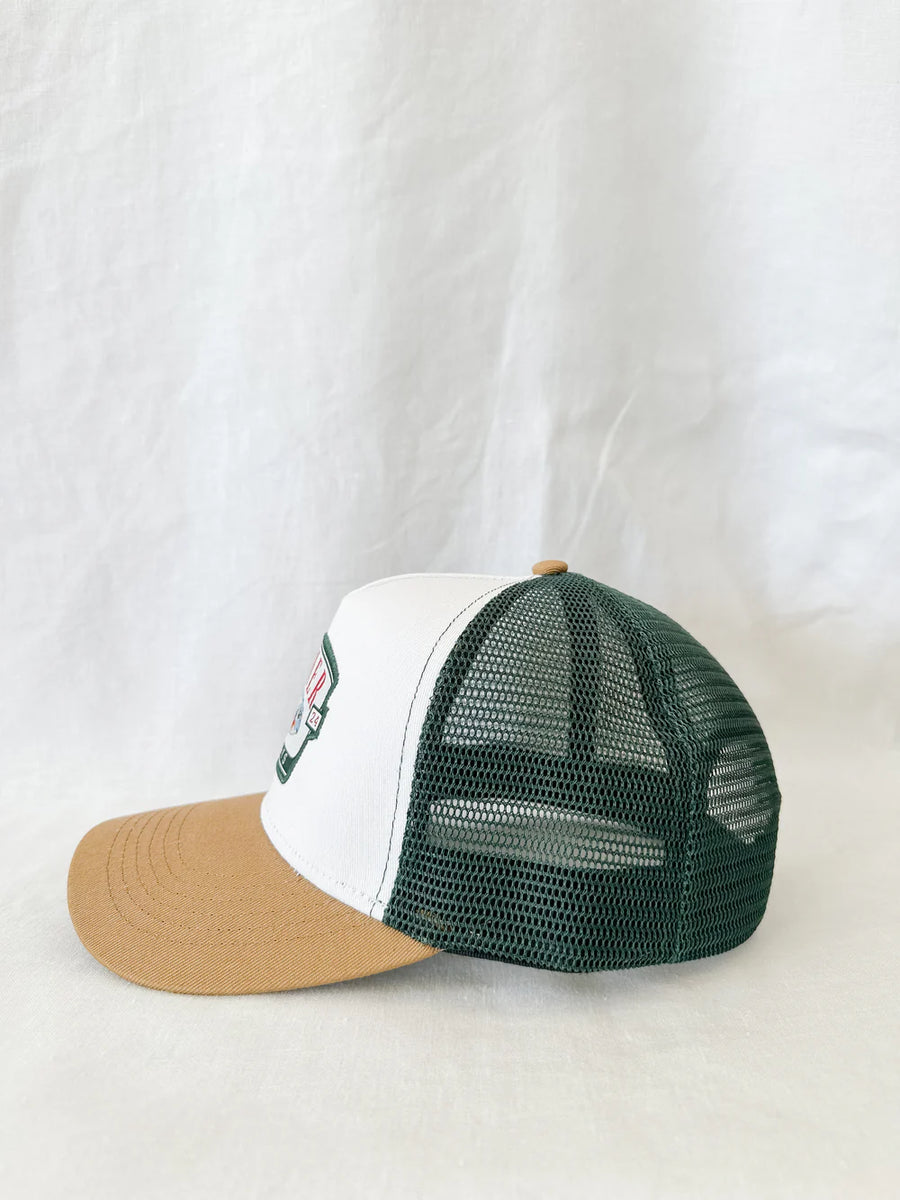 Whitney Spicer Art - Dam Days Trucker Cap - White / Green