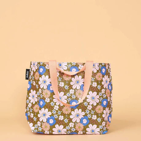 Kollab - Shopper Tote - Blue Flowers