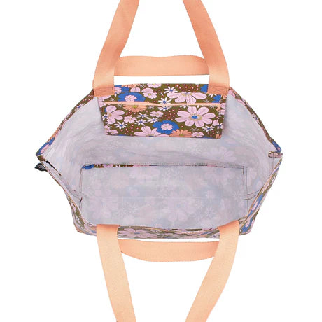 Kollab - Shopper Tote - Blue Flowers