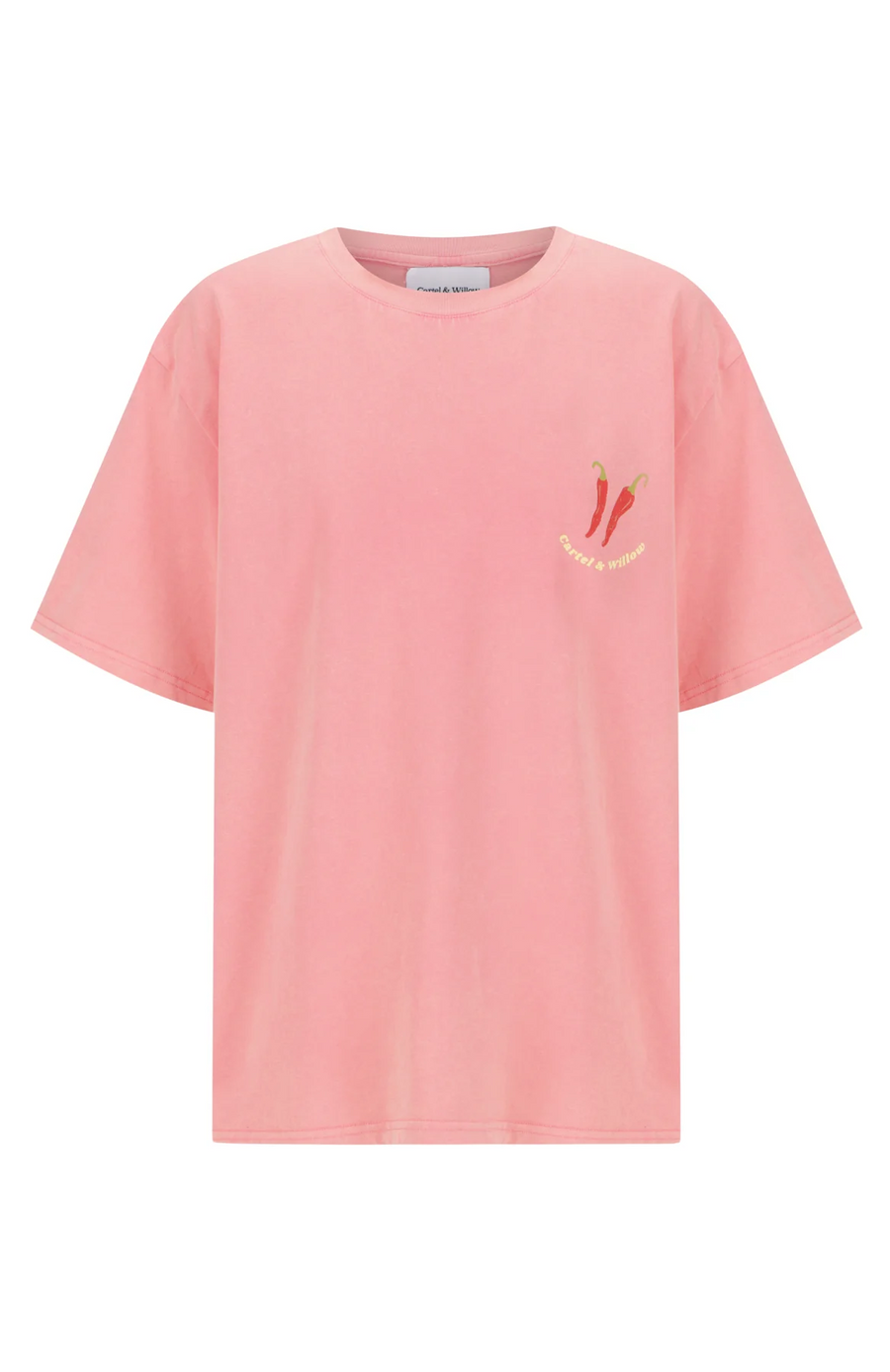 Cartel & Willow - Hot Summer Tee - Pink/ Hot Summer Print