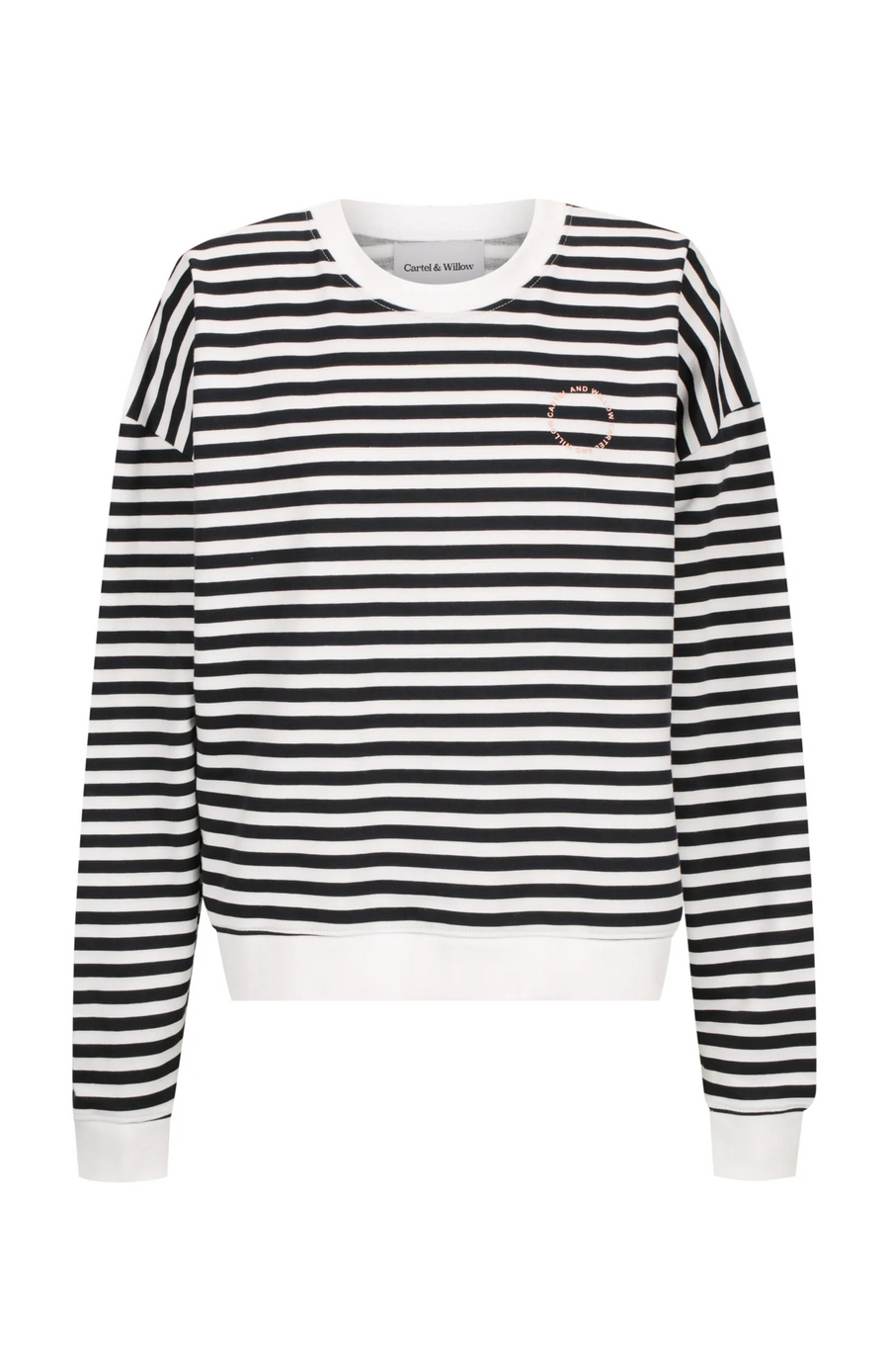 Cartel & Willow - Ada Slim Sweater - Black/White Stripe