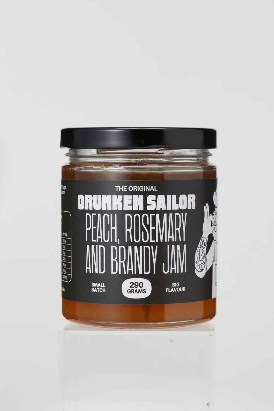 Drunken Sailor - Peach, Rosemary & Brandy Jam - 290g