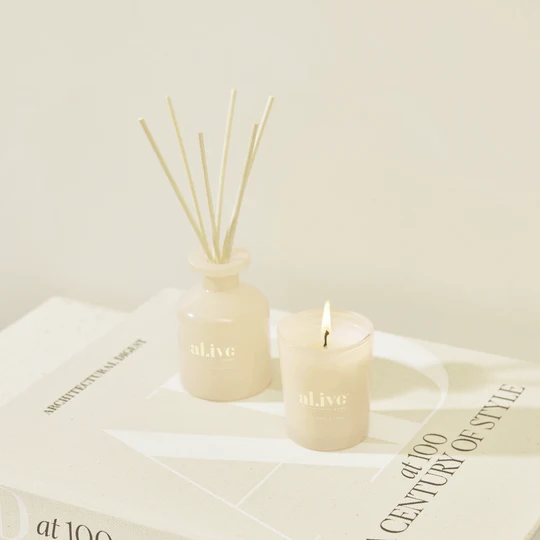 Al.ive Body - Mini Reed Diffuser - Golden Wattle & Citrus