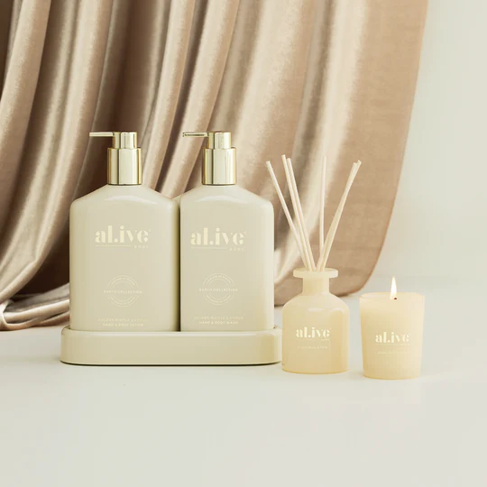 Al.ive Body - Mini Reed Diffuser - Golden Wattle & Citrus