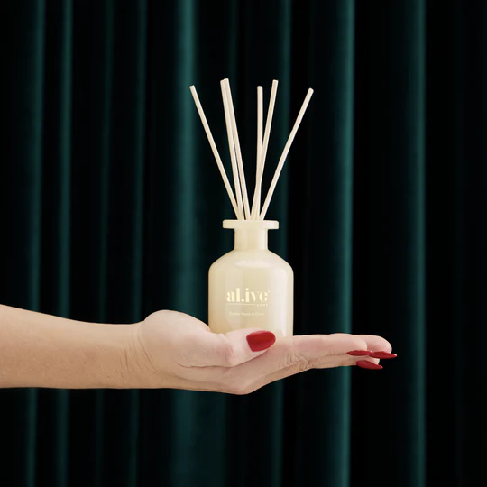 Al.ive Body - Mini Reed Diffuser - Golden Wattle & Citrus