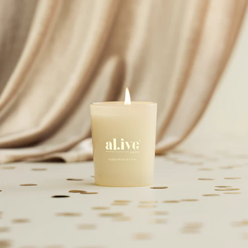 Al.ive Body - Mini Soy Candle Bauble - Golden Wattle & Citrus