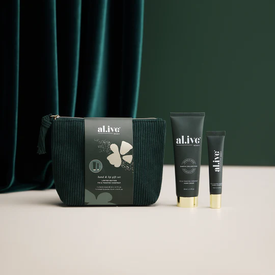 Al.ive Body - Hand & Lip Gift Set - Fig & Toasted Chestnut