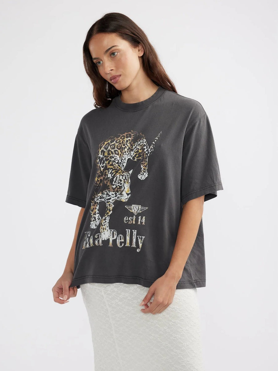 Ena Pelly - Jaguar Tee - Faded Black