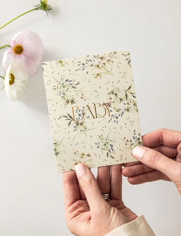 Bespoke Letterpress - Baby Greeting Card - Itsy Bitsy Floral