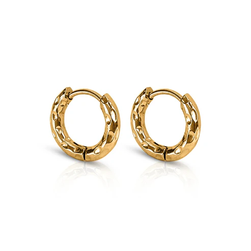 EVER. Jewellery - Wave Gold Huggie Earrings