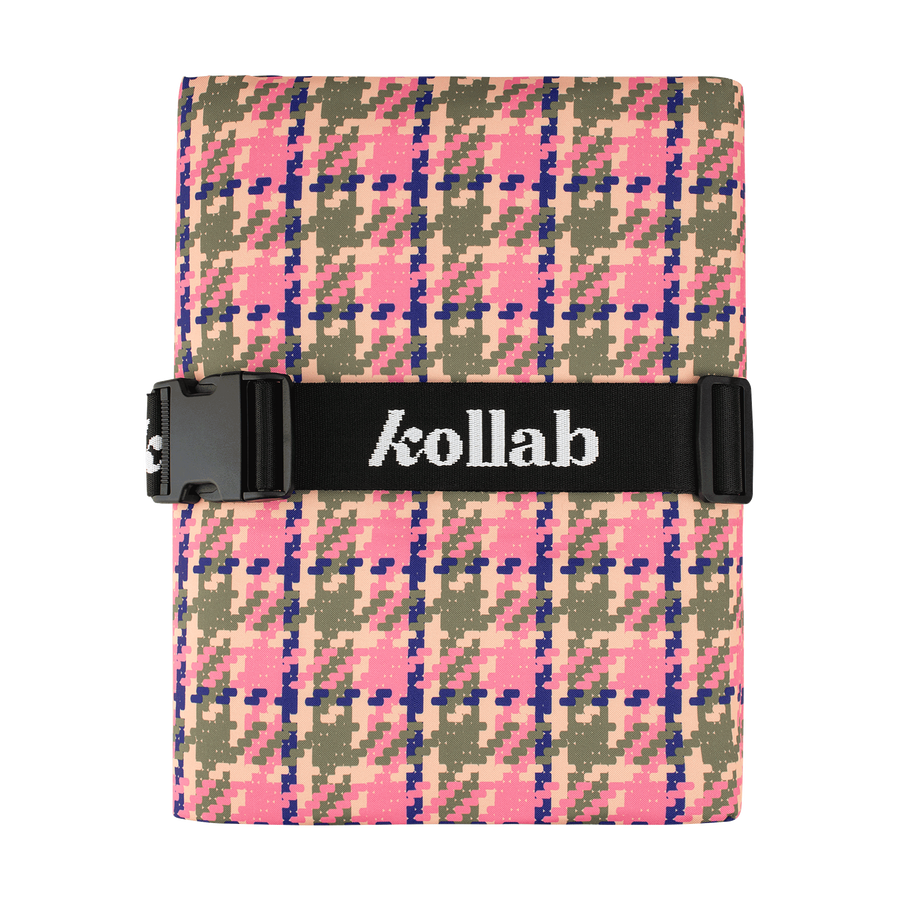 Kollab - Picnic Mat - Pink Houndstooth