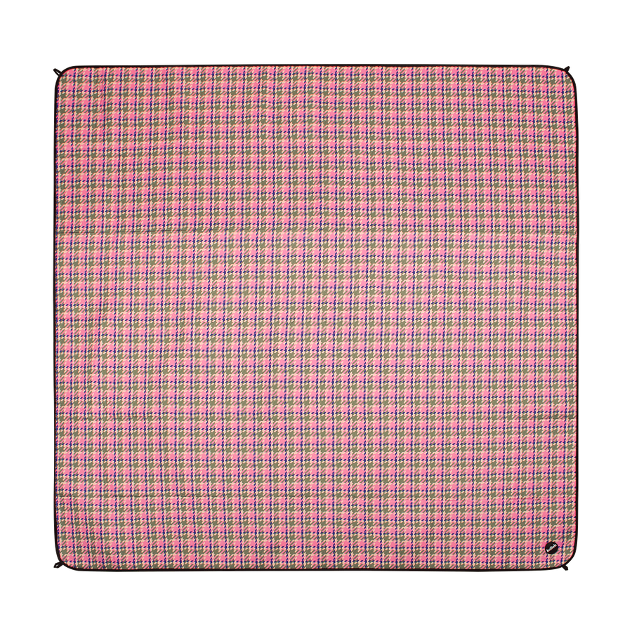 Kollab - Picnic Mat - Pink Houndstooth