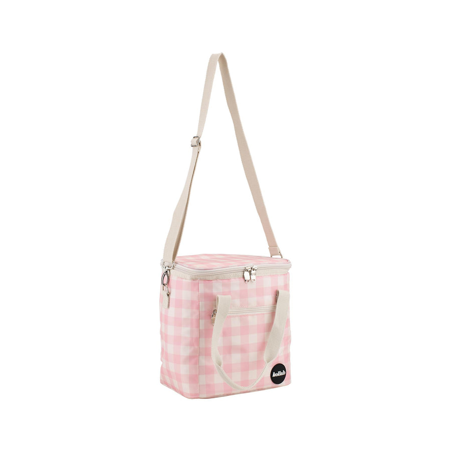 Kollab - Mini Cooler Bag - Candy Pink Check