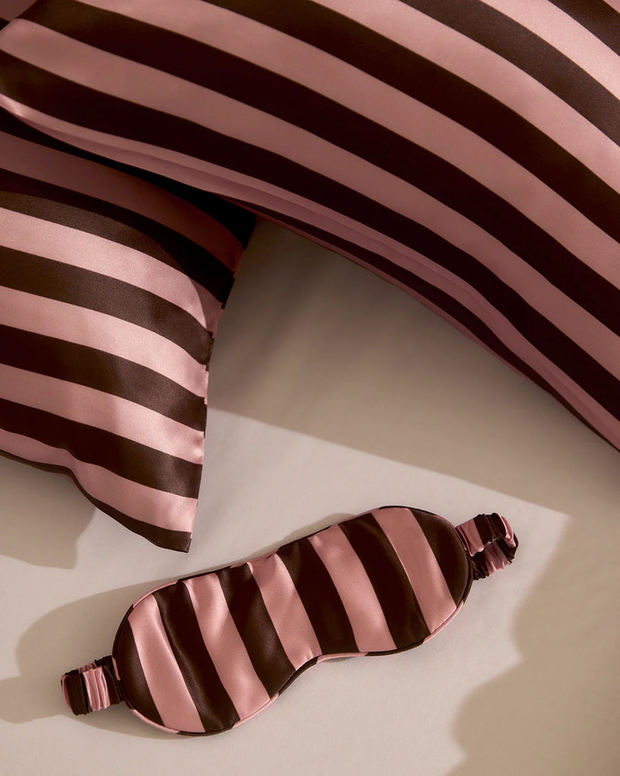 Hommey. - Silk Pillowcase - Rocky Road Stripes - Standard