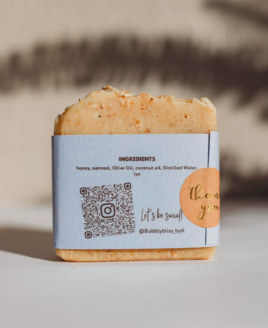 Bubbly Bliss - Handmade Soap - Honey & Oatmeal