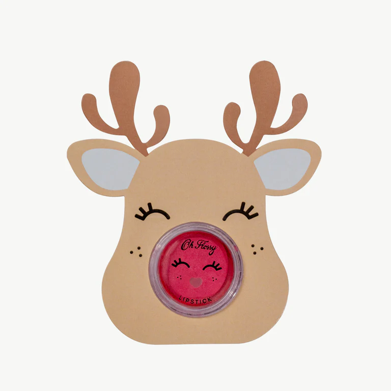 Oh Flossy - Lipstick Stocking Stuffer - Rudolph - Blue Ears