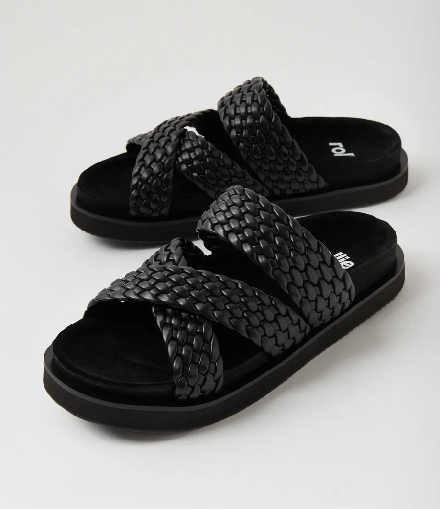 Rollie - Rhodes Cross Slide - Black Weave