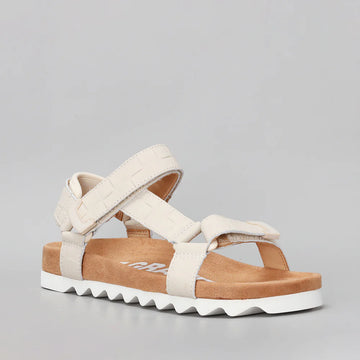 Rollie - Sandal Tooth Wedge Croc - Bone