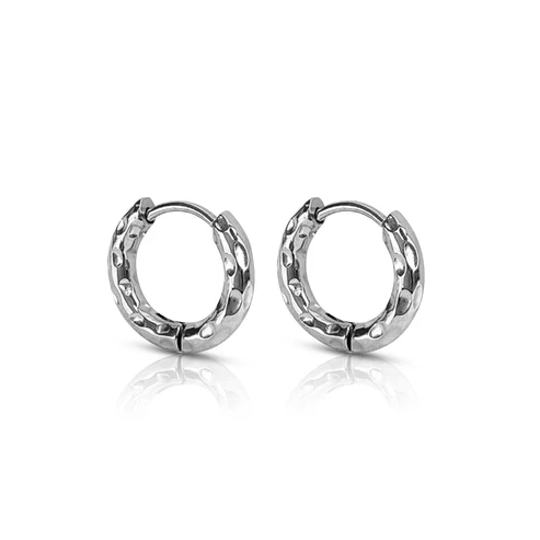 EVER. Jewellery - Wave Silver Huggie Earrings