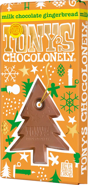 Tony's Chocolonely - Milk Chocolate Gingerbread - 180g