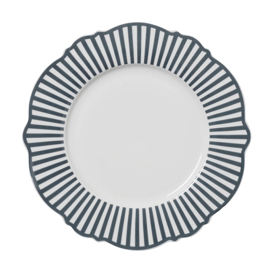 In the Round House - Charcoal Wave Dinner Plates (Set of 4)