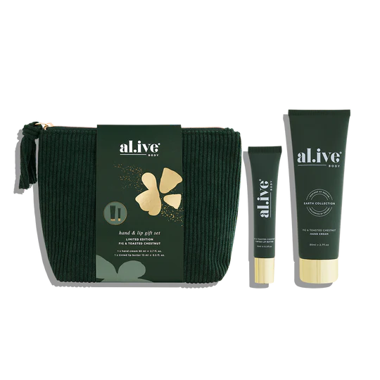 Al.ive Body - Hand & Lip Gift Set - Fig & Toasted Chestnut